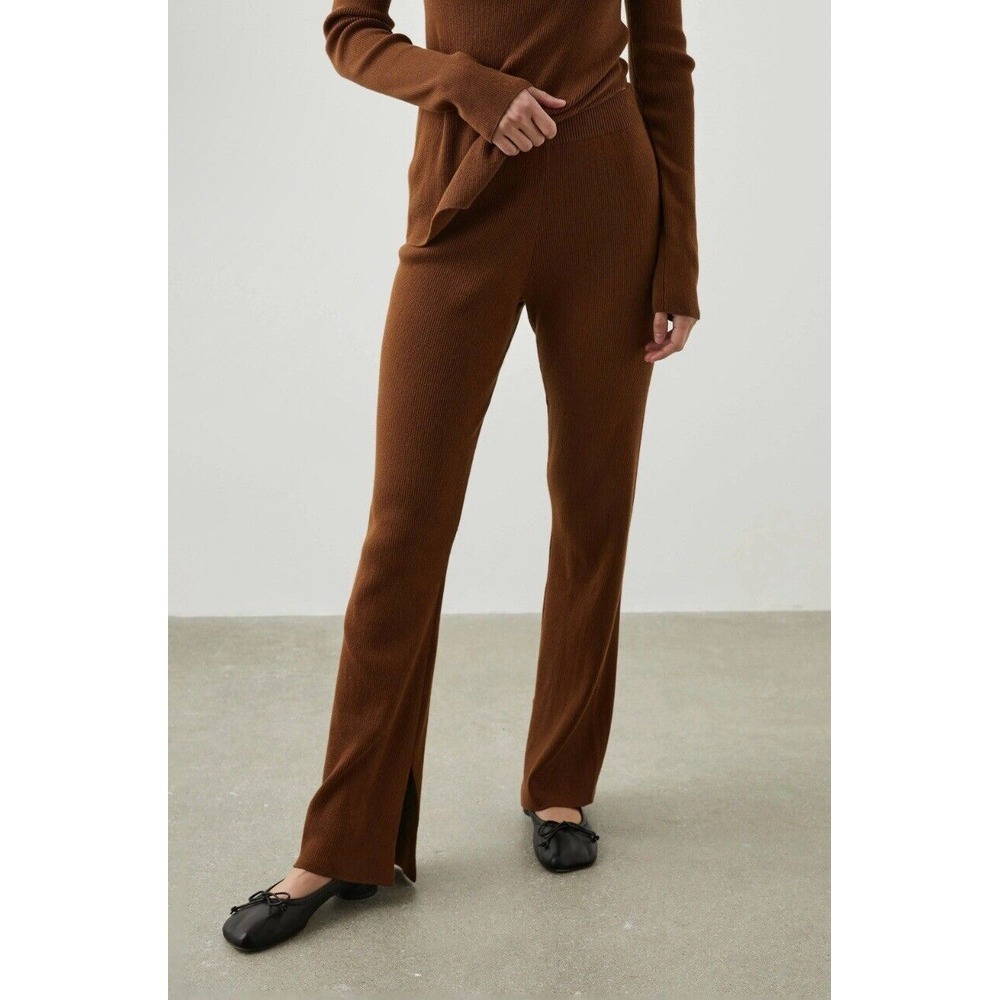 Rails Jules Fox Brown Pant Cotton Silk Blend New $198 Size Large, L